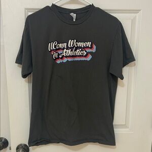 Port and Company UConn Women in Athletics short size medium sleeve T-shirt gray